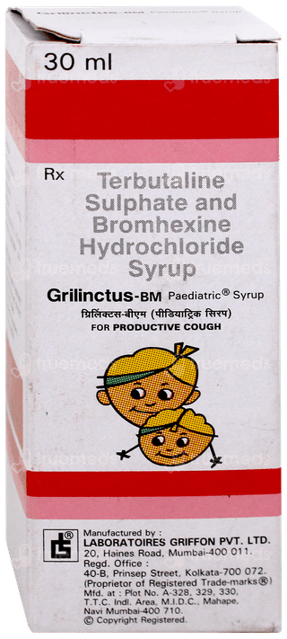 Grilinctus Bm Paediatric Syrup 30Ml